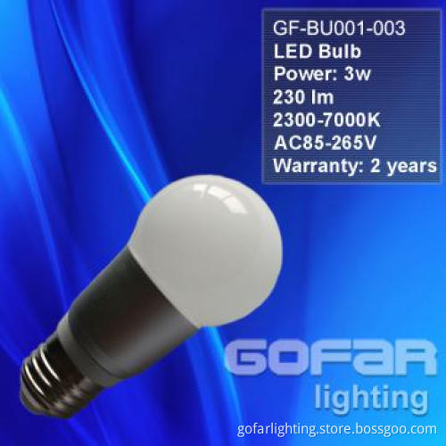 Hot Sell! 3W LED Light Bulb with SMD3020 230lm
